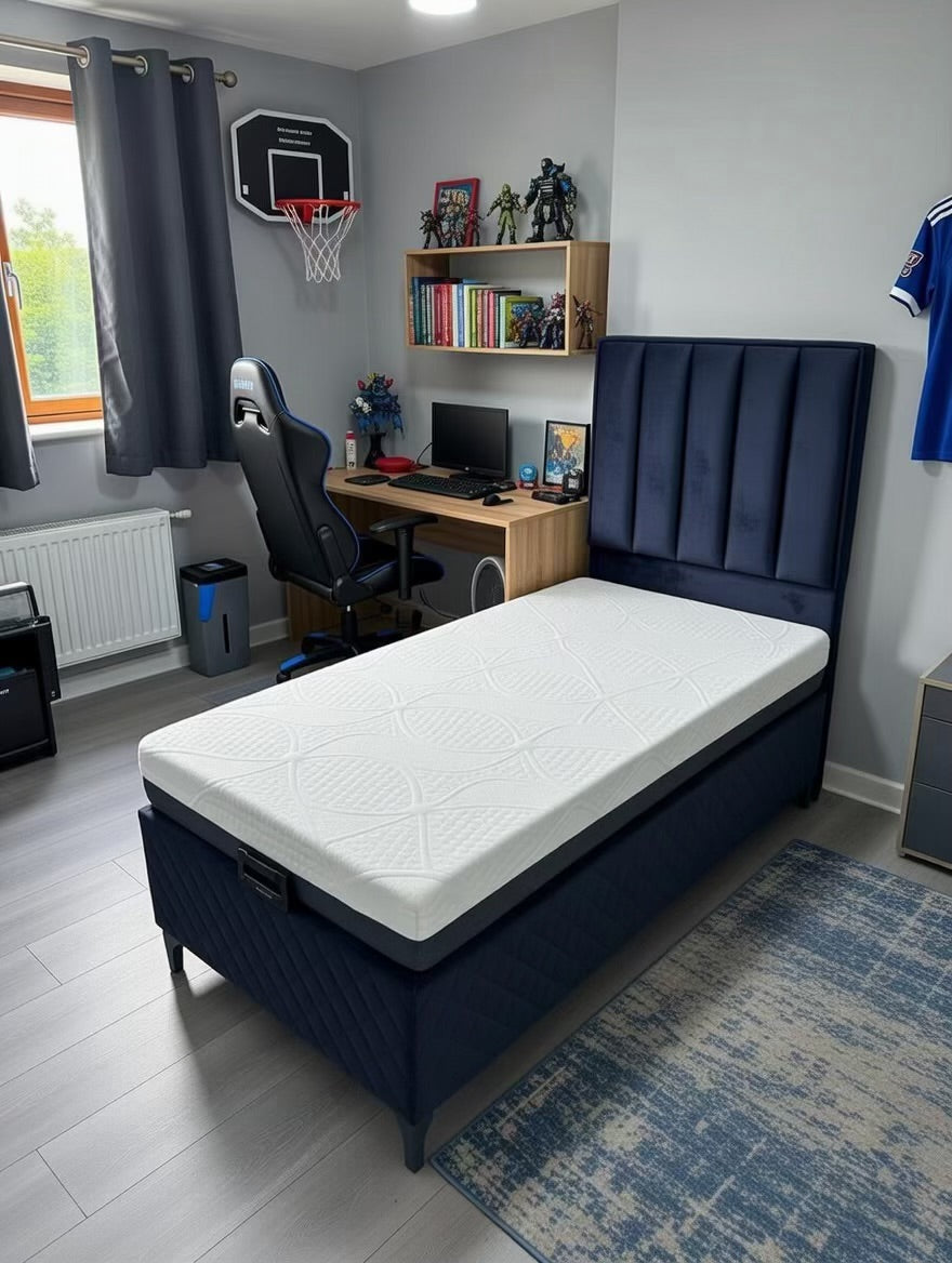 Melbourne Single ottoman bed headboard plus foam mattress king€480