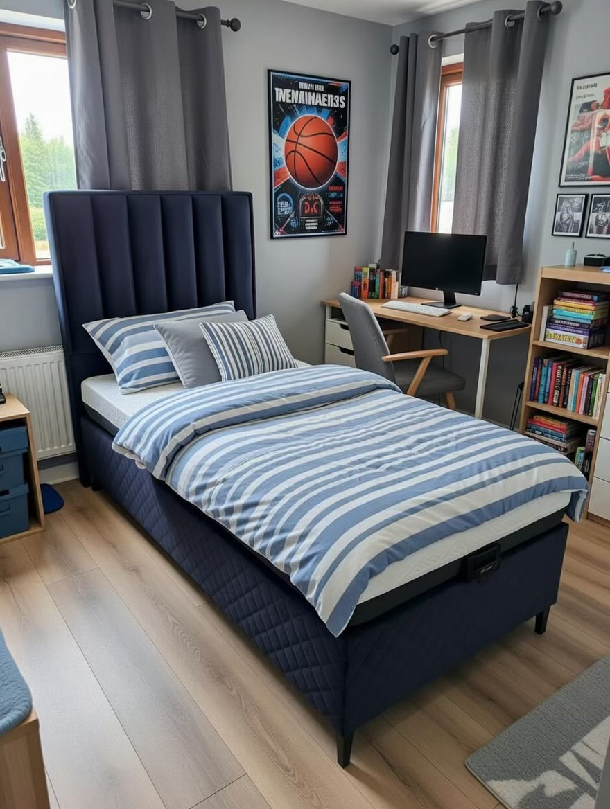 Melbourne Single ottoman bed headboard plus foam mattress king€480